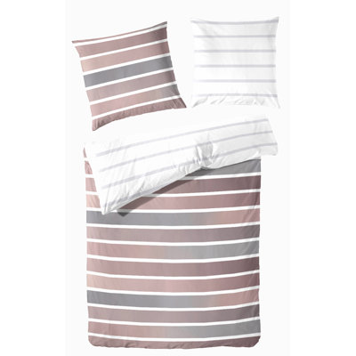 Jarman  Cotton 180 TC Reversible 2 Piece Duvet Cover Set