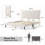 Lit plateforme tapissier Anij