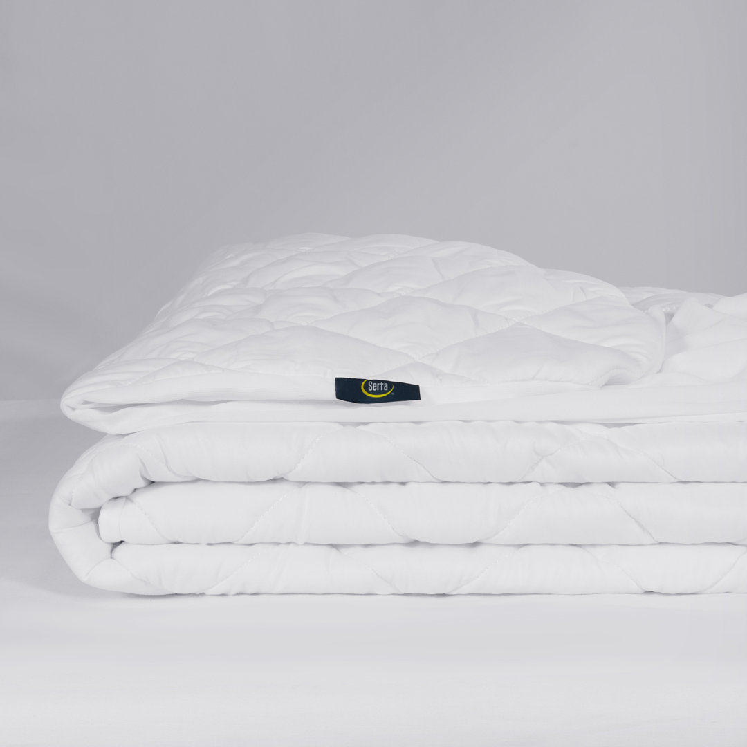 Simply Clean Triple Action Polyester Mattress Pad Serta Bed 