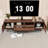 Wooden TV Stand with 2 Cabinets, 2 Drawers and Rattan Accents