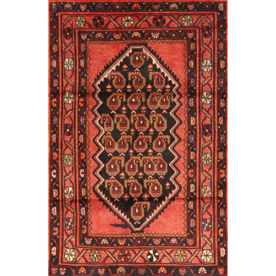 Tapis noir / rouge Kachayr