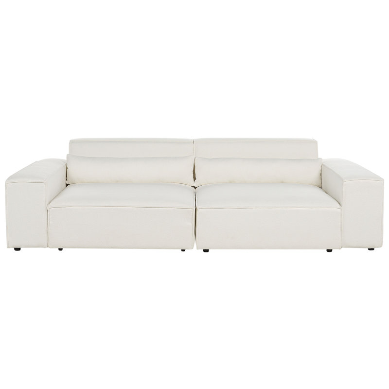 Netanya 2 Seater Sofa, White Boucle