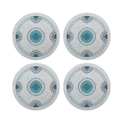 Glass Beads Round Beaded Placemats