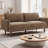 Calvera Modern Loveseat Sofa With Spacious Seating And Stitched Armrests-118964632