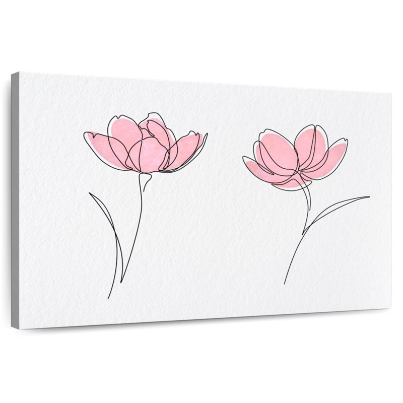 «Harnek Simple Lily Flowers», art numérique, H 16 po x l 24 po