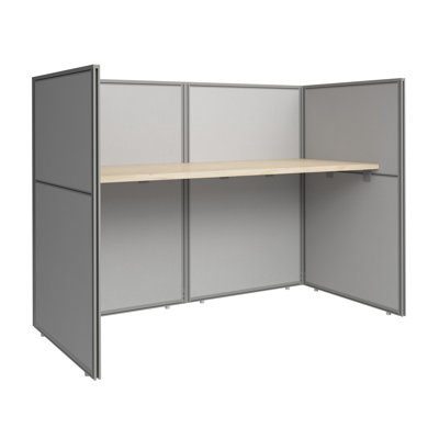 Bush Business Furniture Easy Office 60W Cubicle Desk Workstation with 45H Closed Panels