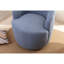 Fauteuil d'appoint pivotant, fauteuil demi-tonneau, fauteuil de salon-404915679