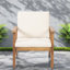 Chaises longues de patio en bois d'acacia durable, confort moderne pour les espaces extérieurs