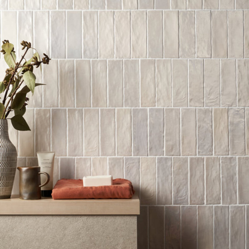 Montauk 2x8 Mixed Finish Ceramic Tile, Sand Dune