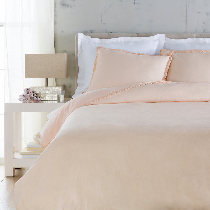 Taie décorative 100% lin Evelyn, Gris, Standard