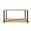 Table basse en chêne clair à assemblage facile-1847721514
