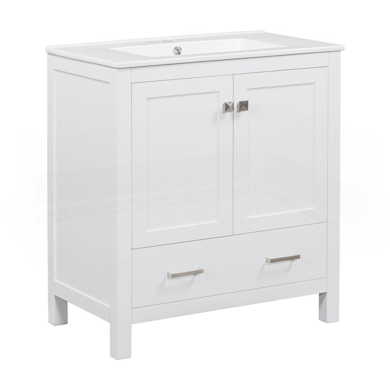 Ensemble de meuble-lavabo double 60 po (séparé) 60 ", White