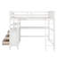 Lit mezzanine simple avec tiroirs, bureau et tablettes-1288666833