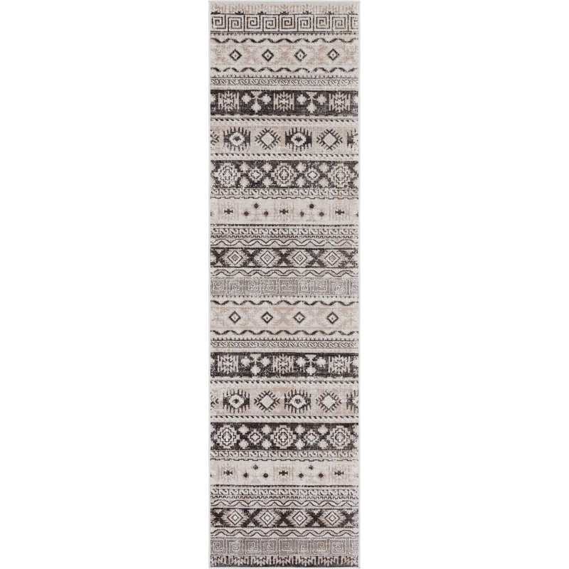 Geometric Indoor Rug, Runner 2'7" x 10'