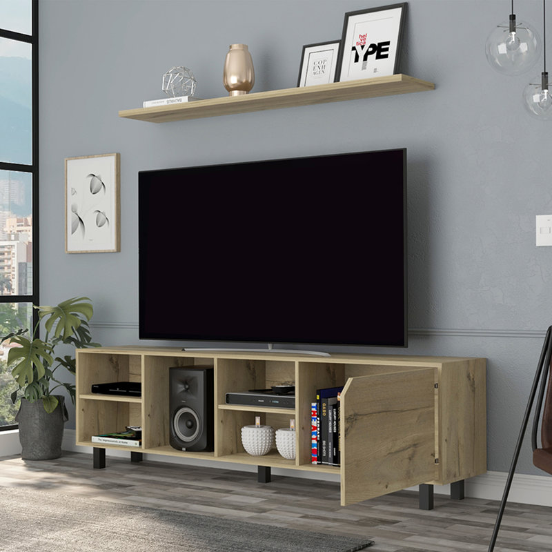 Crédence de rangement l 70,8 po, Beige