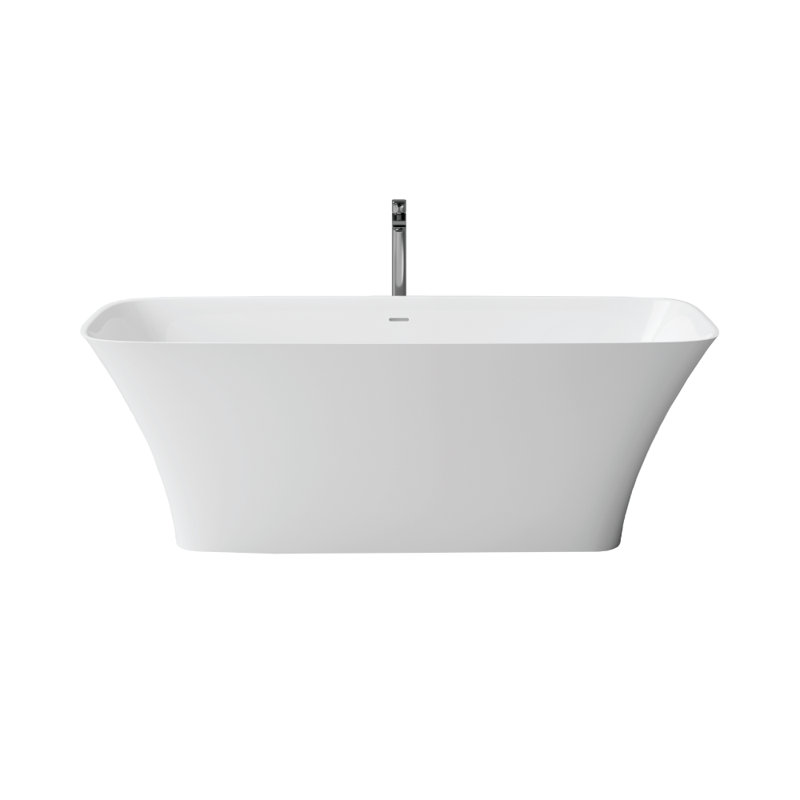 68.7 " L x 29.65 " W Freestanding and Mounting / Installation Required Soaking Solid Surface Bathtub
