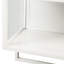 Glass Doors Modern Two-Door Wall Cabinet With Featuring Two-Tier Enclosed Storage, An Open Shelf, And Towel Rack