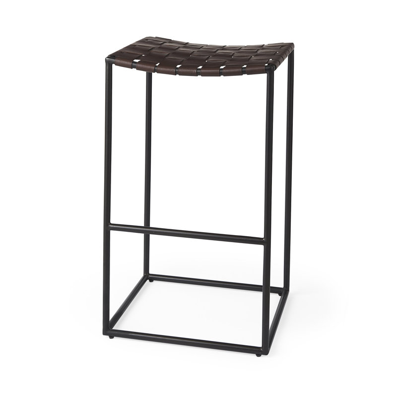 Tabouret Willette, Nickel, Noir