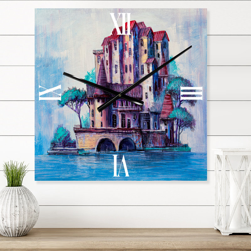Skypscrapers par le pont dans l'ancienne ville - horloge murale traditionnelle, Petit