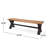 Classic Park Bench, Solid Wood Construction for Lasting Durability