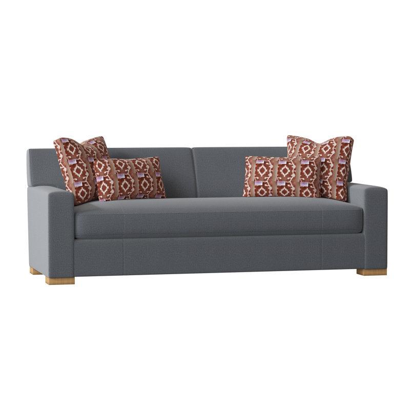 Elkins Sofa, Vintage Ebony, Elise Harbor, Adobe Rust