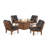 Oxford 5 Piece Multiple Chairs Seating Group with Cushions-127280787-88752657