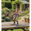 Statue de jardin en métal en forme de dinosaure avec un design tridimensionnel détaillé et une finition résistante aux intempéries-125783120