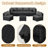 8-Piece Patio Furniture Set with Propane Gas Fire Pit Table-599686392-599686393