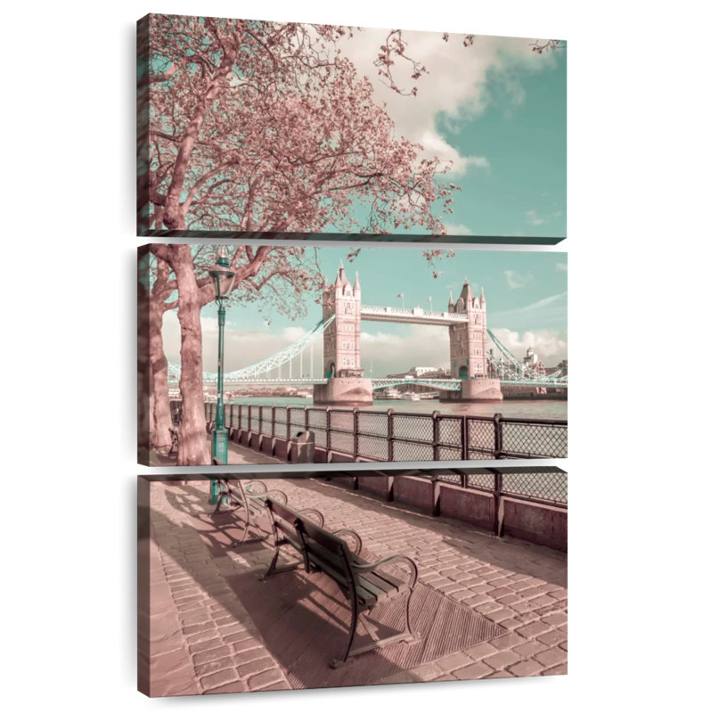 Lilie Thames Riverside And Tower Bridge, 50" H x 32" W