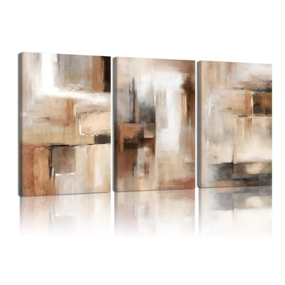 3 Piece Wrapped Canvas Wall Art