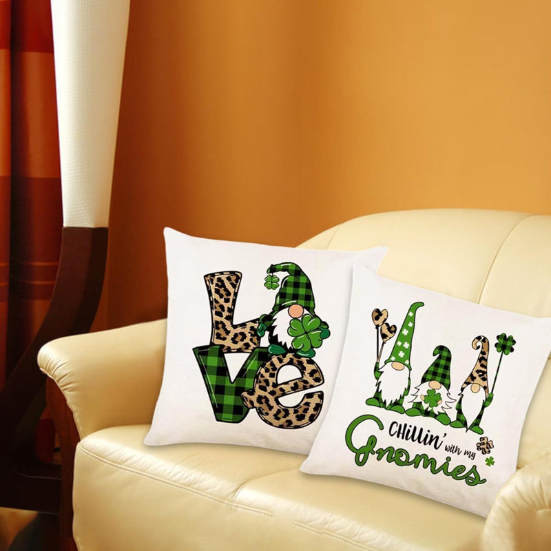 Housse de coussin réversible en lin 