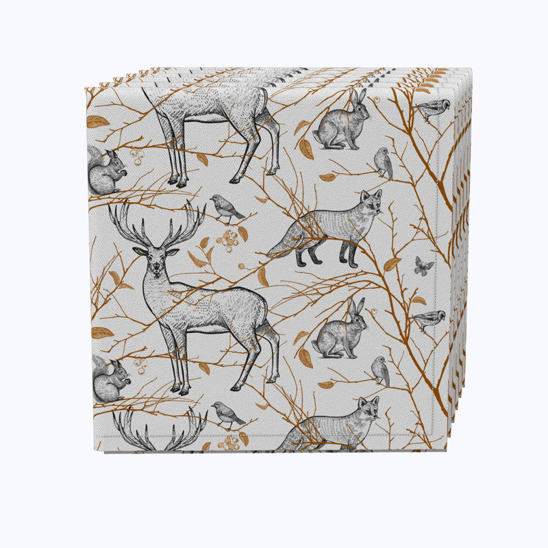 100% Cotton Animals/Nature Square Napkin