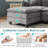 Arale 98'' Chenille Upholstered U Shaped Modular Sectionals-129177393