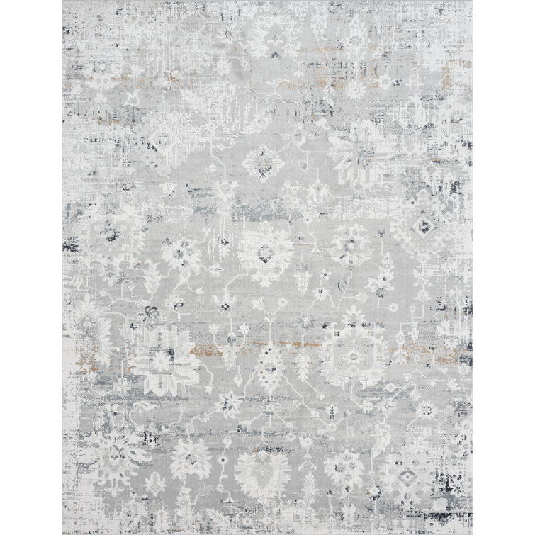 Hublersburg Viscose Floral Indoor Rug
