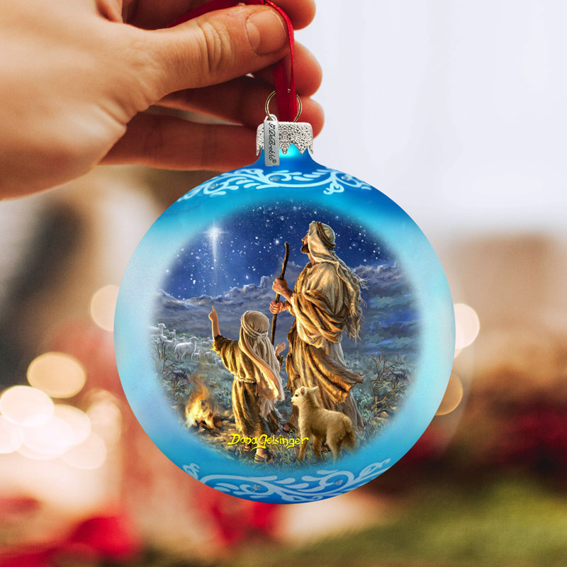 3.5'' Handmade Glass Ball Ornament