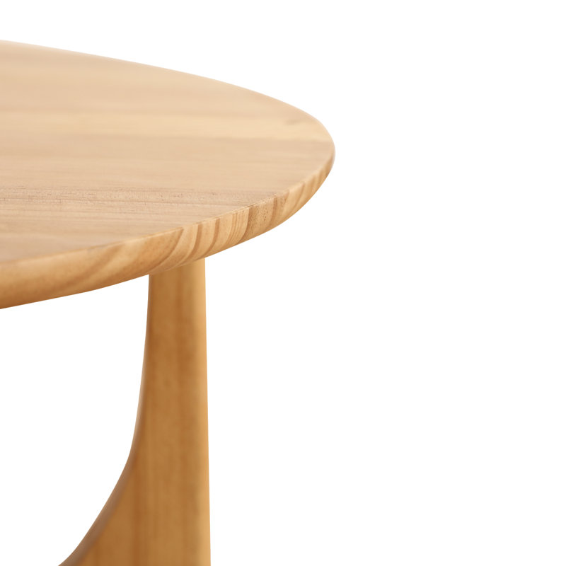 Lumi Oak Effect Wooden Round Coffee Table