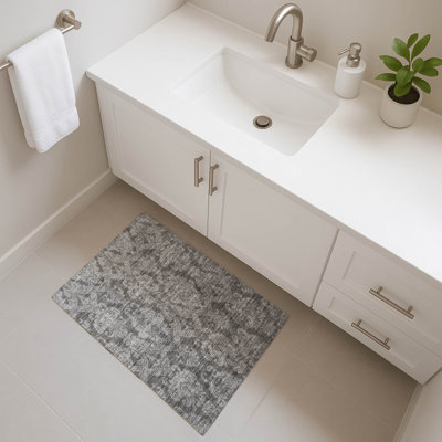 Premium Machine Washable Honig AMF1659 Damask Rug