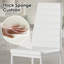 Ensemble de 2 chaises de salle à manger en cuir PU blanc pour la cuisine, chaises d'appoint modernes avec structure en métal robuste