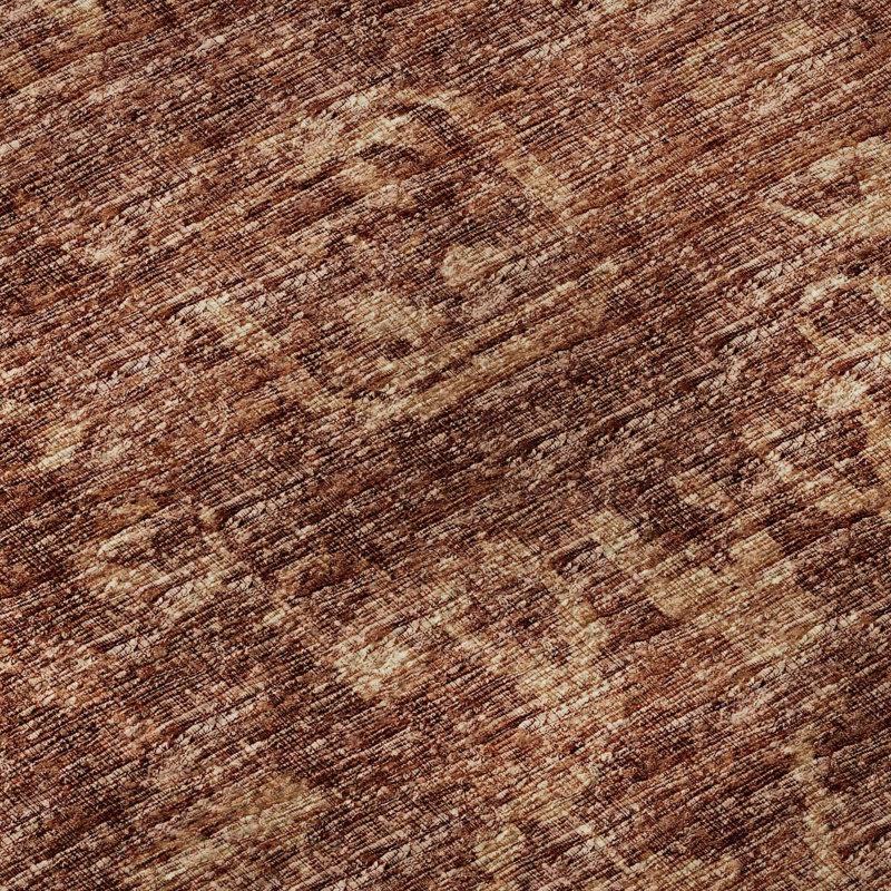 Premium Machine Washable Mayfield AMF40 Oriental Rug, Clay, 10' x 14'