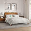 Boneva Mid-Century Modern Platform Bed Solid Wood Legs with 103° Inclined Storage Headboard and Charging Station-96122417-96122418