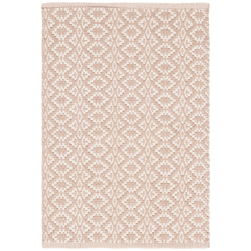 Alieu Hand Woven Cotton Ikat Rug, Rectangle 2' x 3'