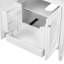 Lavabo de salle de bain 30 po, allure rétro, rangement fonctionnel blanc avec portes et tiroir, lavabo en bois véritable, trous de robinet pré-percés esthétiques, tablette réglable, construction-334459122