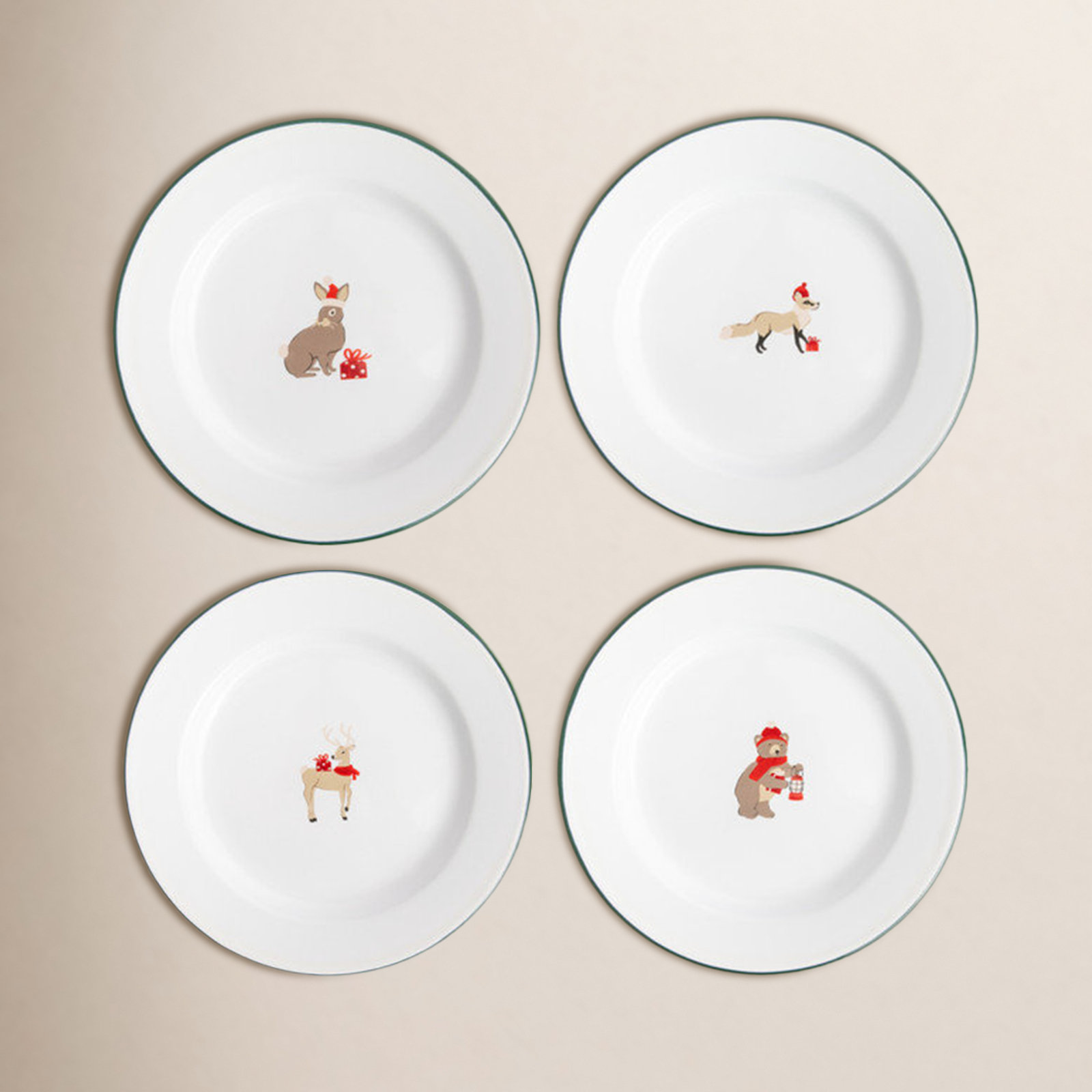 Holiday Animals 8" Salad Plate