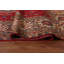 Tapis rouge unique en laine noué à la main de style années 1950 de 10 pi 1 po x 15 pi 11 po Lenice