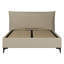 Classic upholstered King Bed with loft-up storage, matress area 150 x 200 cm, minimalistic headboard-1089631216-1089631223