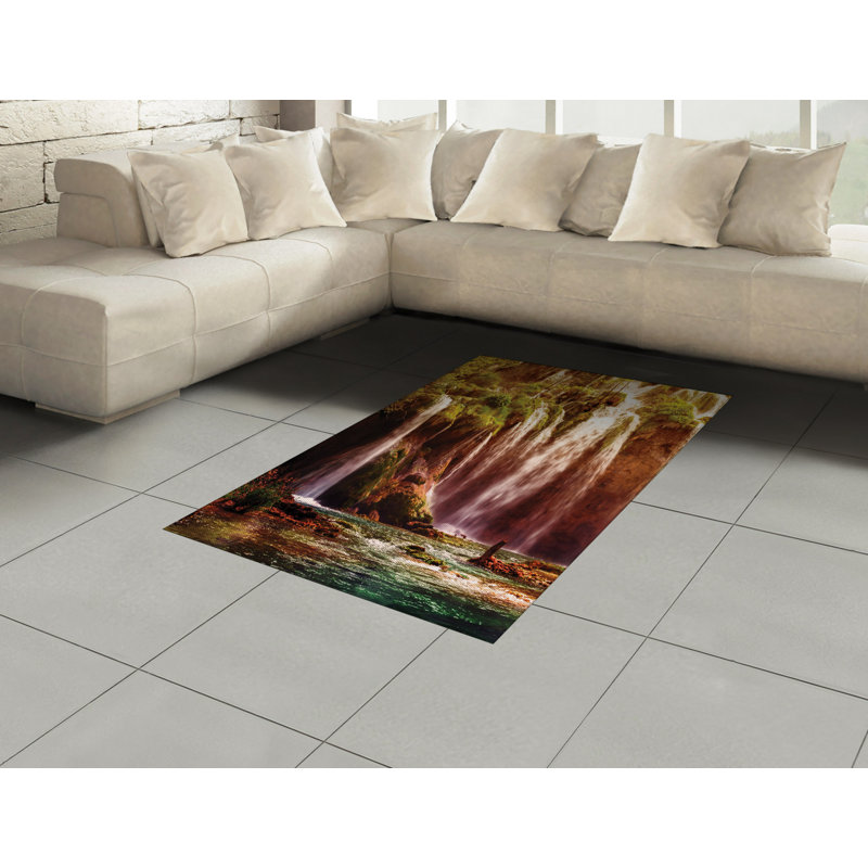 Tapis décoratif à haute densité en fibres naturelles haute densité Nature, Rectangle— 4 pi x 5 pi 8 po
