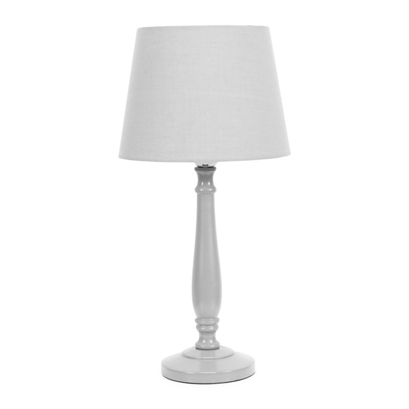 Annum Wood Table Lamp, White, No, White