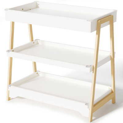 Baby Wooden Changing Table With Pad