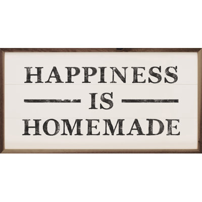 Happiness Is Hommade Lines - blanc