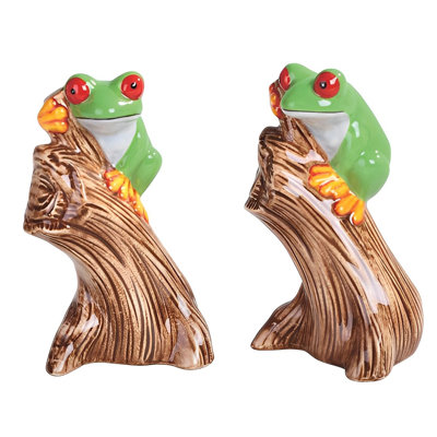 2-PC Set 4"H Tree Frog Salt & Pepper Shakers